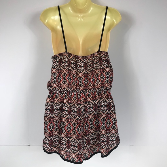 Ellen Tracy Spaghetti Strap Romper Summer Cover Up - Picture 2 of 4